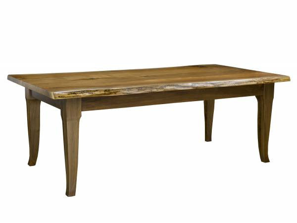 Contemporary Live Edge Walnut Dining Table | Rustic Dining Table