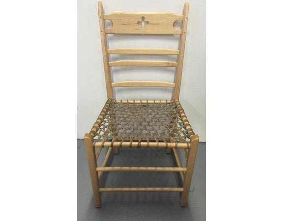 Ladderback Chair With Rawhide Seat